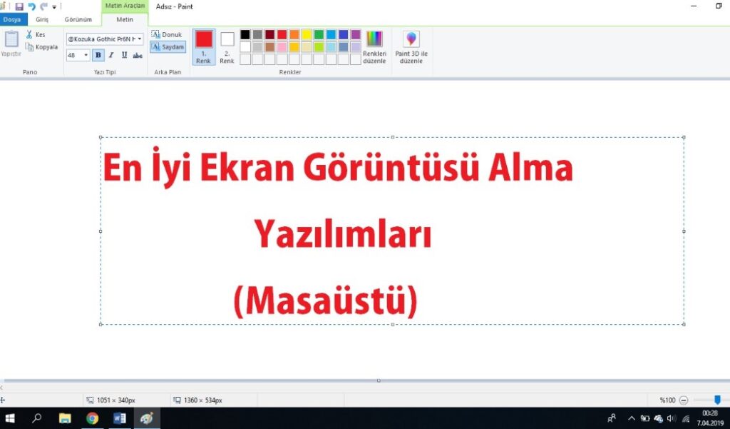 Ekran Görüntüsü Alma Programı