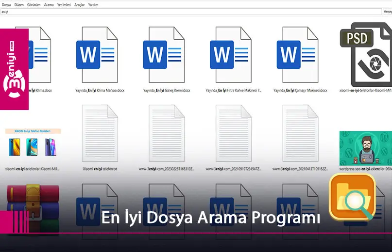 hızlı dosya arama programı pc