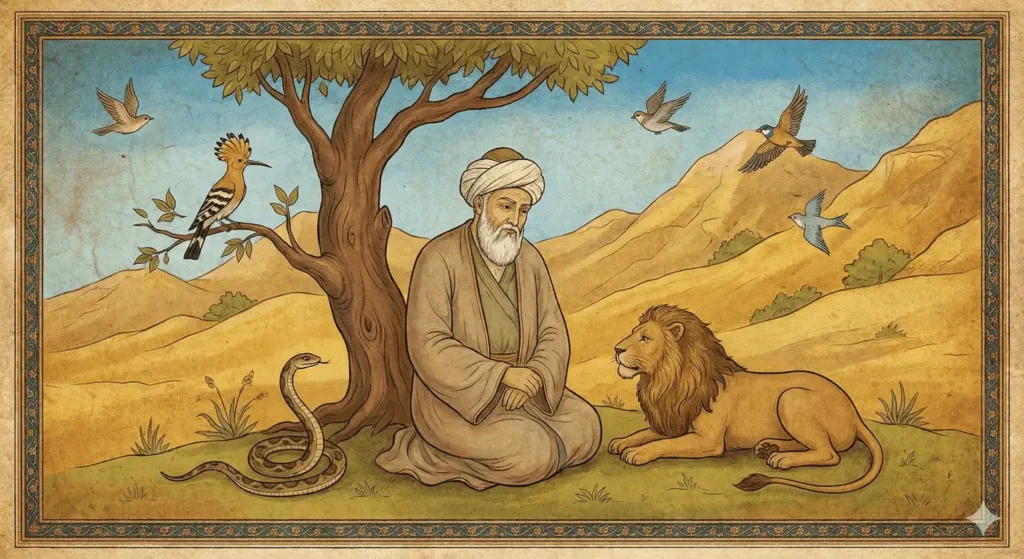 Tasavvufta hayvan sembolleri ve derviş minyatürü.